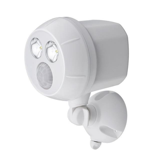 400 Lumen Outdoor White Weatherproof Wireless Battery Powered LED Ultra Bright Spot Light with Motion Sensor