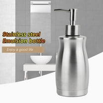400 ML Soap Dispenser Stainless Steel,Brushed Nickel Pump Dispenser Bottle Refillable Liquid Hand Dish Soap Dispenser for Bathroom,Kitchen,Countertop