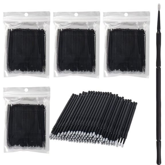 400 Micro Application Brushes, micro cotton swabs, disposable mascara brushes, for eyelash extension makeup tools