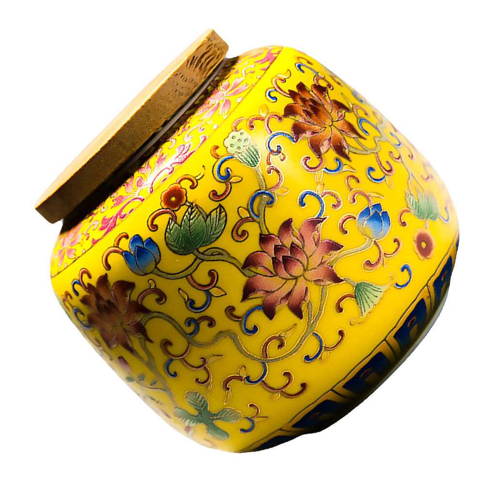 400 Ml Ceramic Tea Pot Can Candy Jar Kitchen Canisters Storage