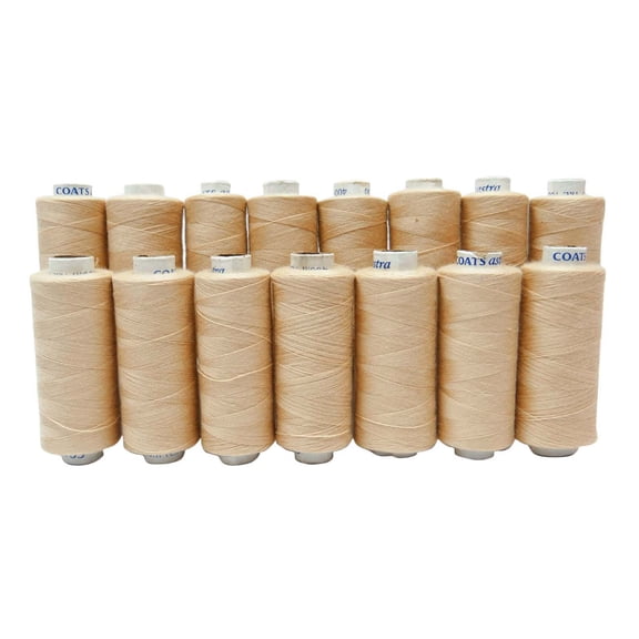 400 Mtr Orange Polyester Spool Hand Machine Sewing Serger Overlocking Thread