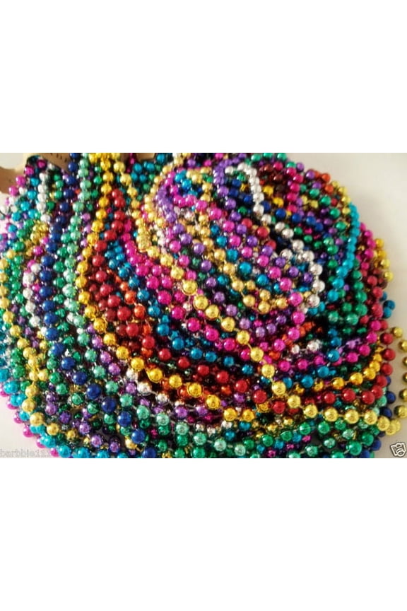 400 Multi Color Mardi Gras Beads Necklaces Party Favors Big Lot