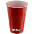thumbnail image 1 of [400 PACK] 16 Oz Red Plastic Cups - Red Disposable Plastic Party Cups Crack Resistant - Great for Beer Pong, Tailgate, Birthday Parties, Gatherings, Picnics - Disposable Bulk Party Cups, Birthday Cup, 1 of 4