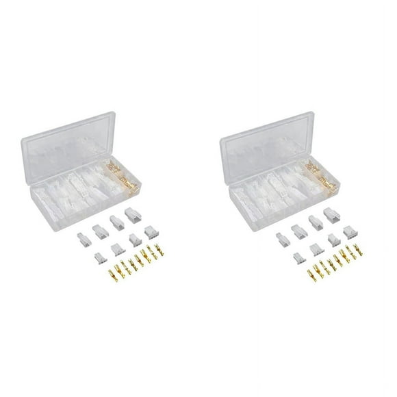400 PCS 2.8MM Automotive Wire Connector 2/3/4/6 Pin Electrical Male and Female Cable Terminal Connector Kit for Car RVs