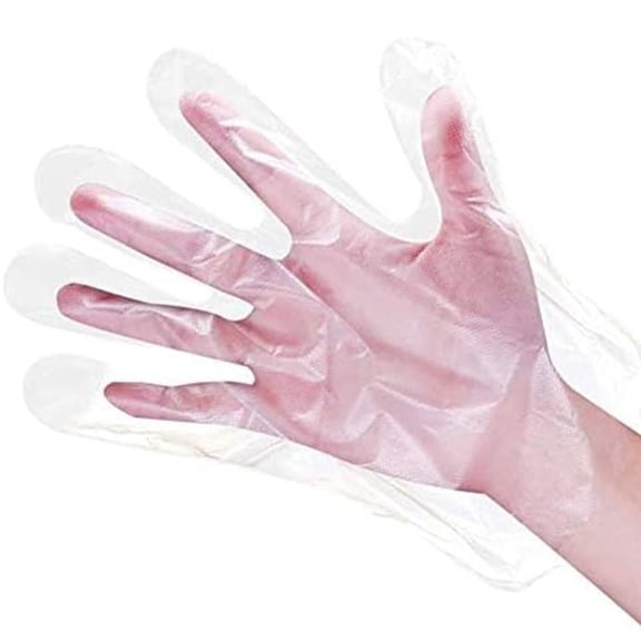 400 PCS Disposable Poly Plastic Gloves for Cooking, Food Prep and Food Service | Latex & Powder Free - One Size Fits Most