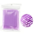 thumbnail image 1 of 400 PCS Micro Applicator Brushes Disposable Eyelash Extension Microswab Mascara Wands Brush For Lash Remover Brush Tools Light Purple, Fine(2.0mm), 1 of 3