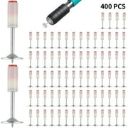 400 Pcs Steel Concrete Nails, Nail Gun Manual Nails, 7.3mm Round Wall Fastening Nails, Home DIY Nail Gun Accessories for Concrete Ceiling Cable Ducts Fixed Slotting Device Repair Tool