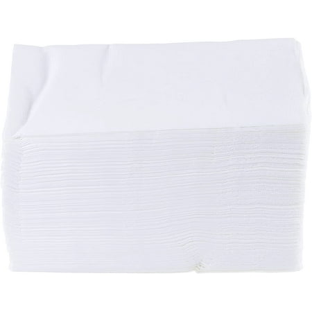 [400 Pack] 2-Ply White Dinner Napkins 15 x 17, White, Everyday Napkins, Perfect for Restaurants, Diners, Bodegas & Home by EcoQuality