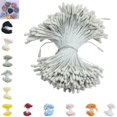 thumbnail image 1 of 400 Pack 2mm Artificial Flower Stamens – Matte Floral Pistils for DIY Wedding Bouquets, Party Decor, Home Crafts, Gypsum Rose Lily Flower Making Supplies, 1 of 4