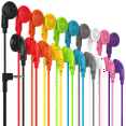 thumbnail image 1 of 400 Pack Bulk Earphones Earbuds Headphones Wholesale for School Classroom Libraries Students, Multi, 1 of 7