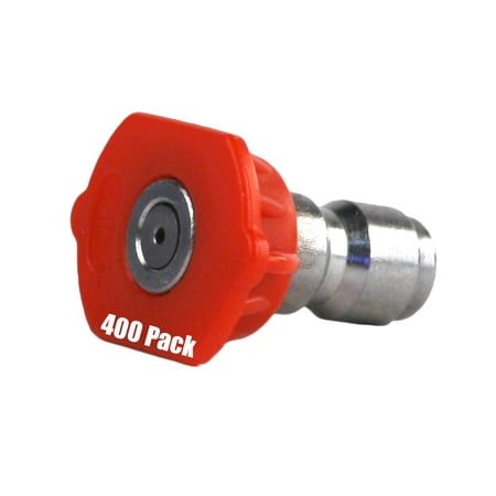 400 Pack Erie Tools Pressure Washer 1/4" Quick Connect 0 Degree 5.0 Nozzles