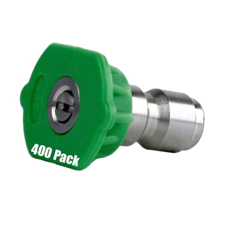 400 Pack Erie Tools Pressure Washer 1/4" Quick Connect 25 Degree 6.0 Nozzles