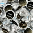 thumbnail image 1 of 340 pcs 100th Birthday Candy Chocolate Party Favor Hershey's Kisses Bulk (3.4lb), 1 of 4