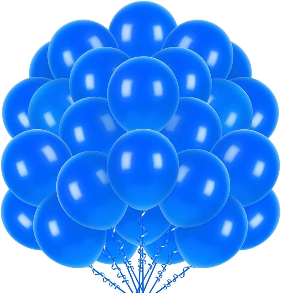 400 Pcs Blue Balloons 12 Inch Dark Blue Bulk Latex Balloon for Birthdays Weddings Party Decorations