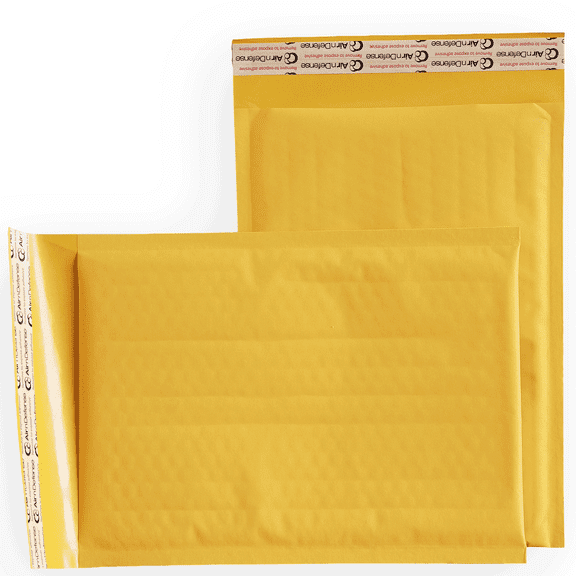 400 Count #1 7.25x12 Kraft Padded Mailers Self-Seal Bubble Envelopes Bulk Shipping