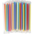 thumbnail image 1 of [400 Pcs] Colorful Individually Wrapped Disposable Plastic Straws(7.5" longX0.23" diameter), 1 of 6
