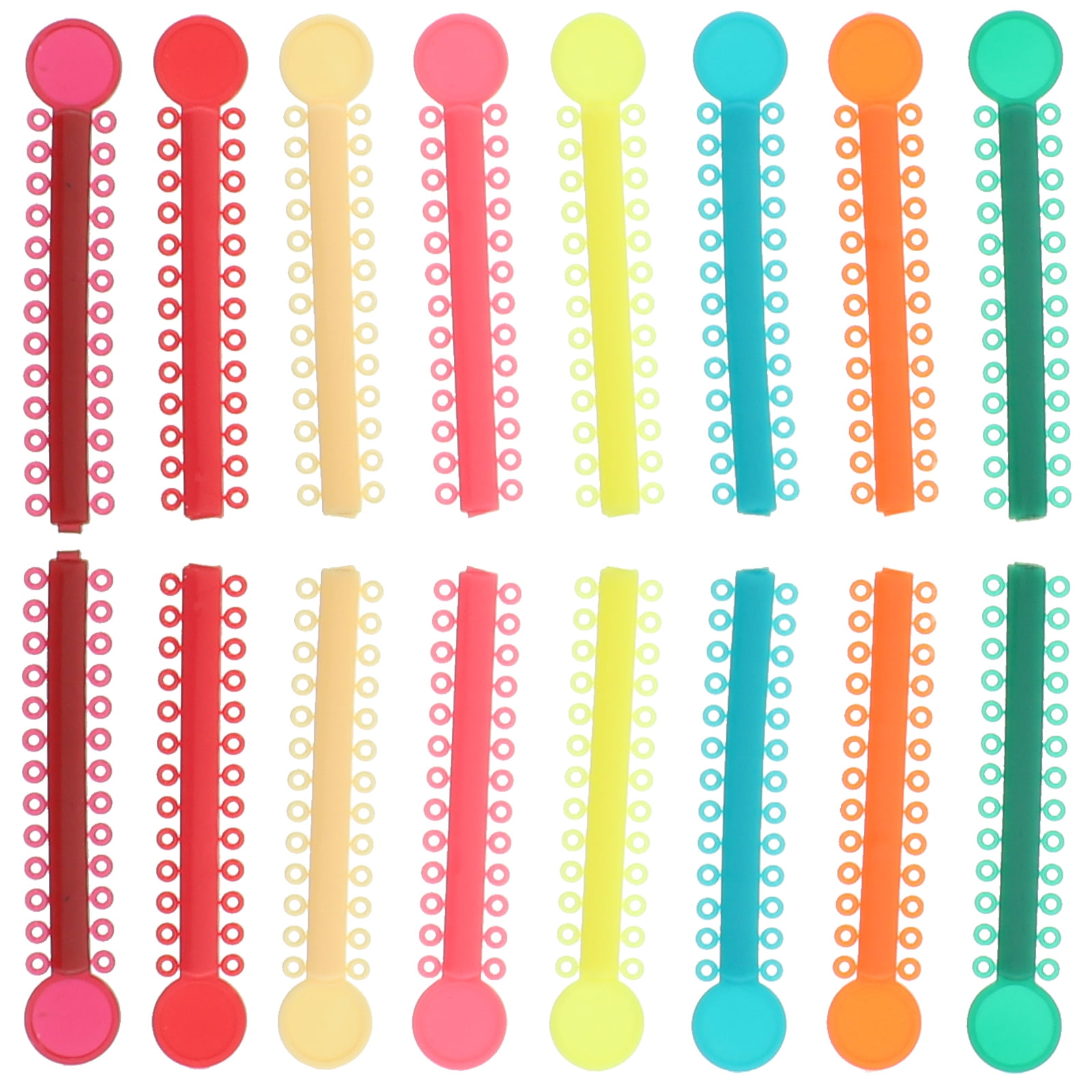 400 Pcs Dental Ligature Ties Disposable Orthodontic Ties Portable Ligature Strips Ligature Rings