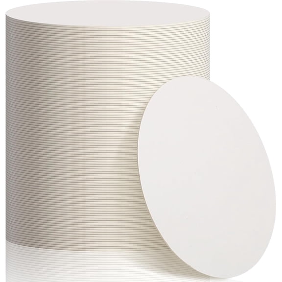 400 Pcs Disposable Paper Coasters Bulk 1MM, 4 Inch Round Cardboard Coasters Blank for Bar Drinks DIY Crafts Arts Wedding