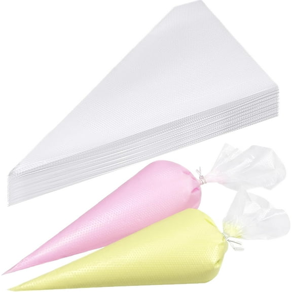 400 Pcs Disposable Piping Bags 14inch Anti-Burst Pastry Bags, Tipless Icing Piping Bag for Cake, Cream Frosting and Cookie Decoration Supplies