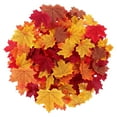 thumbnail image 1 of 400 Pcs Fake Fall Leaves, Fall Artificial Maple Leaves, Autumn Plastic Faux Leaf Artificial Plastic Craft Autumn Decoration Foliage for Thanksgiving, Party, Weddings, 1 of 8