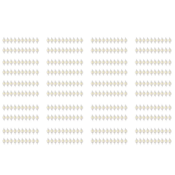 400 Pcs High Power 2 Pin 3W White LED Bead Emitters 170-190Lm 6000K