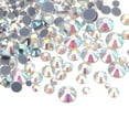 thumbnail image 1 of 400 Pcs Hotfix Rhinestones Flatback Crystal Glass Gems with Clear Bag Nail Art Kit for Crafts Clothes DIY Decoration 5 Sizes (SS6-SS20 Set, Night Starry Sky), 1 of 6