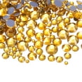 thumbnail image 1 of 400 Pcs Hotfix Rhinestones Flatback Crystal Glass Gems with Clear Bag Nail Art Kit for Crafts Clothes DIY Decoration 5 Sizes (SS6-SS20 Set, Golden), 1 of 6