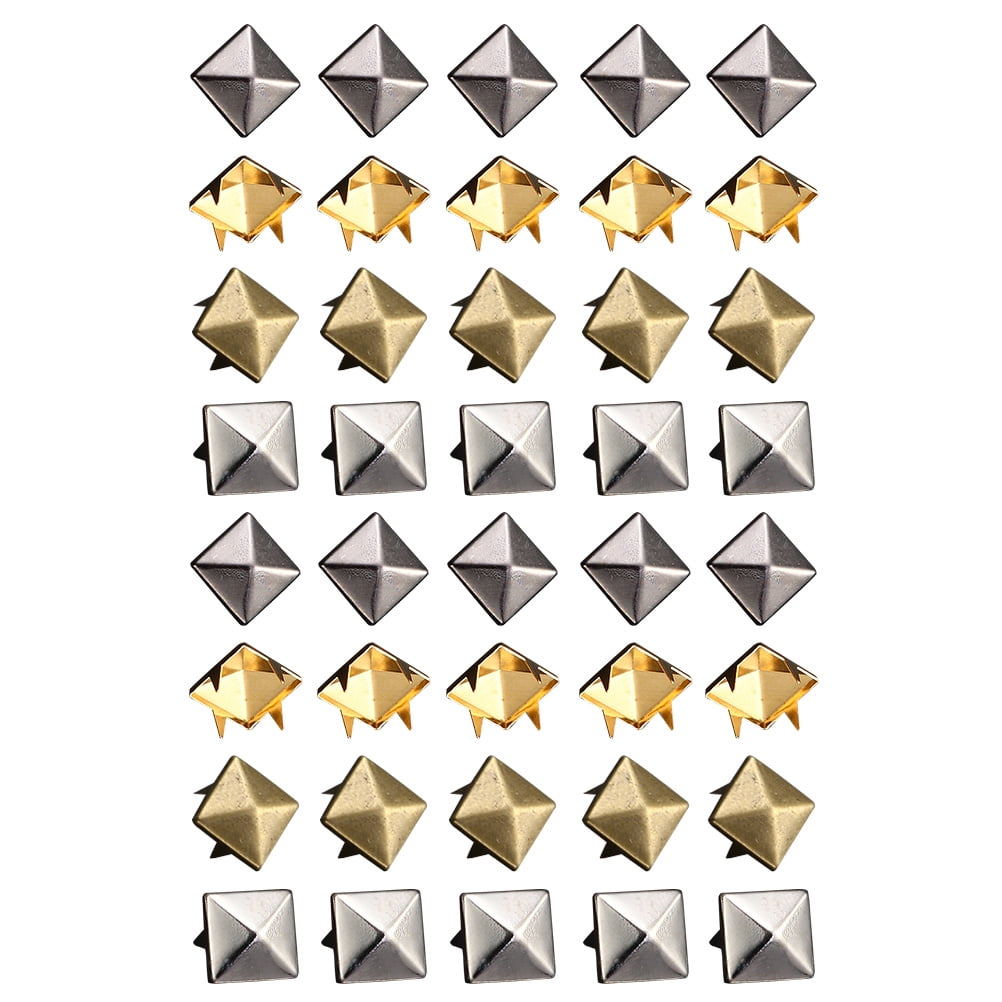 400 Pcs Metal Four Claw Rivets FourJaw Rivets Wild Silver Rivets