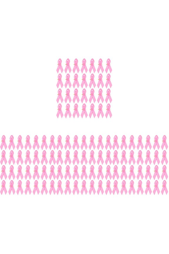 400 Pcs Pink Ribbon Enamel Delicate Breast Cancer Awareness Apparel Decorations Fundraising Miss