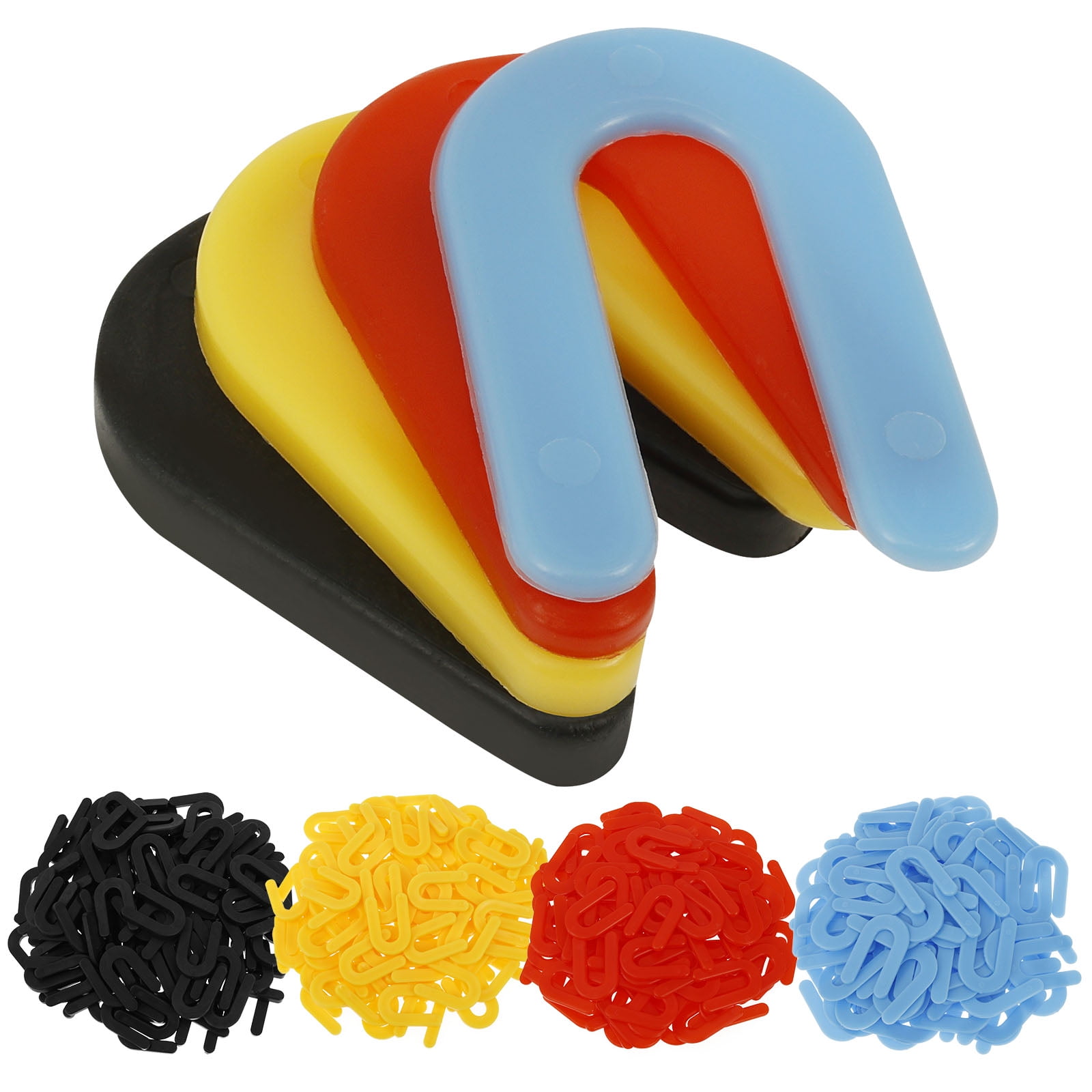 400 Pcs Plastic Shim Lightweight U Shape Tile Spacer for Leveling Multifunctional Horseshoe Shim for Marble and Ceramic Installation
