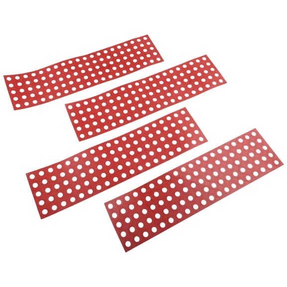 400 Pcs Red Battery Insulators Paper, Hollow Insulating Gasket 17mm OD 10mm ID for Battery Terminals, Cardboard Spacer Rings to Prevent Short Circuit, 4 Sheets Easy Peel Application
