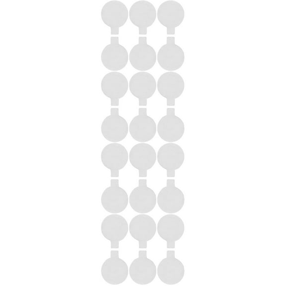 400 Pcs Round Stickers Nano Glue Clear Tape Office Envelopes Sealing Labels Dot White PET Release Paper Acrylic Acid