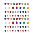 thumbnail image 1 of UEETEK Rhinestone Stickers Assorted Color for Home and Body Art 400Pcs, 1 of 4