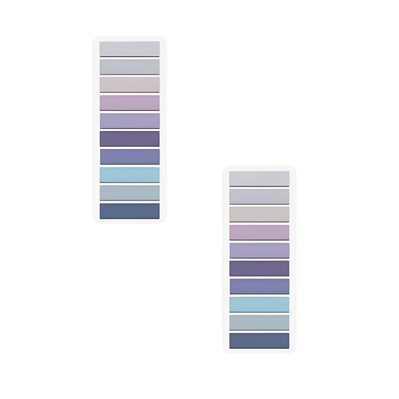 400 Pcs Sticky Index Tabs, Sticky Note Tabs Colored Translucent Writable and Repositionable Book Flags Tabs Strip Index Page Tabs for Page Marking Classify File