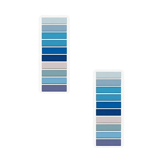 400 Pcs Sticky Index Tabs, Sticky Note Tabs Colored Translucent Writable and Repositionable Book Flags Tabs Strip Index Page Tabs for Page Marking Classify File