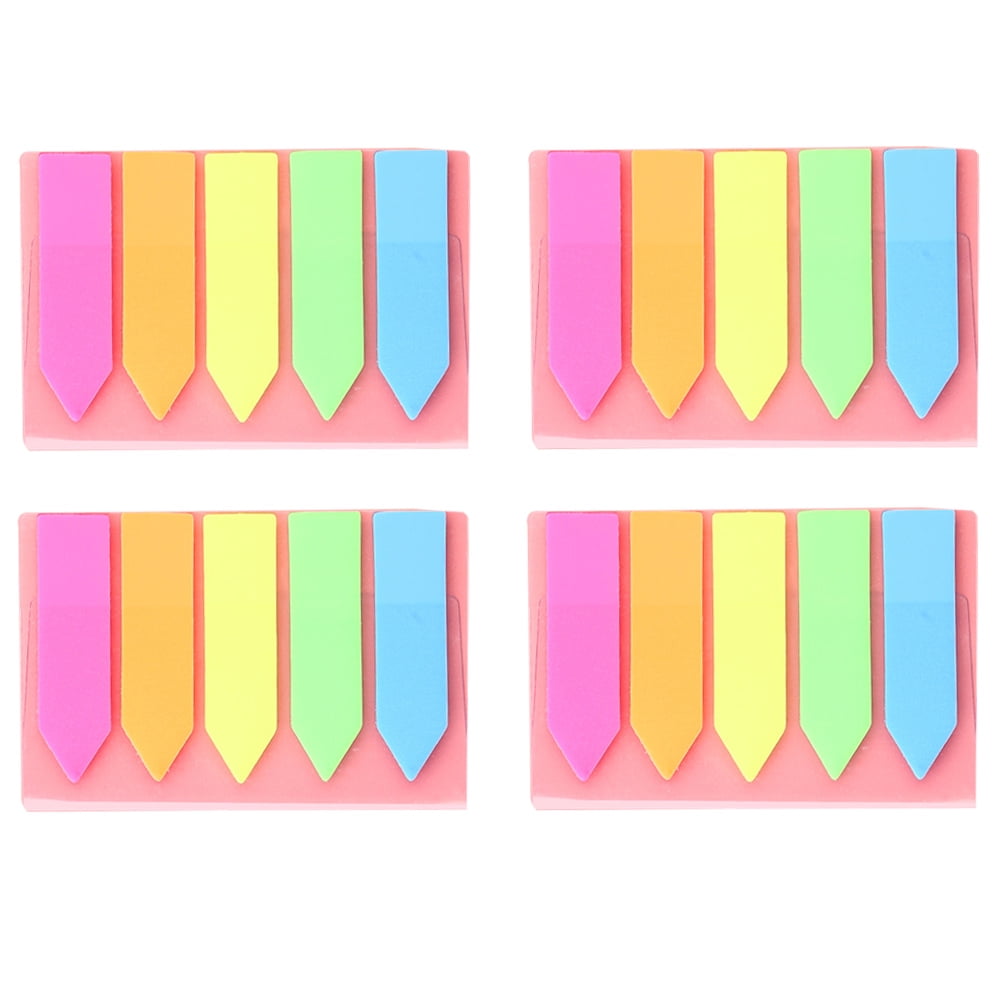 1010Pcs Transparent Sticky Note Pads Set, AngleKai Clear Sticky Notes, Long  Page Markers Sticky Index Tabs, Self-Stick Colored Translucent Sticky