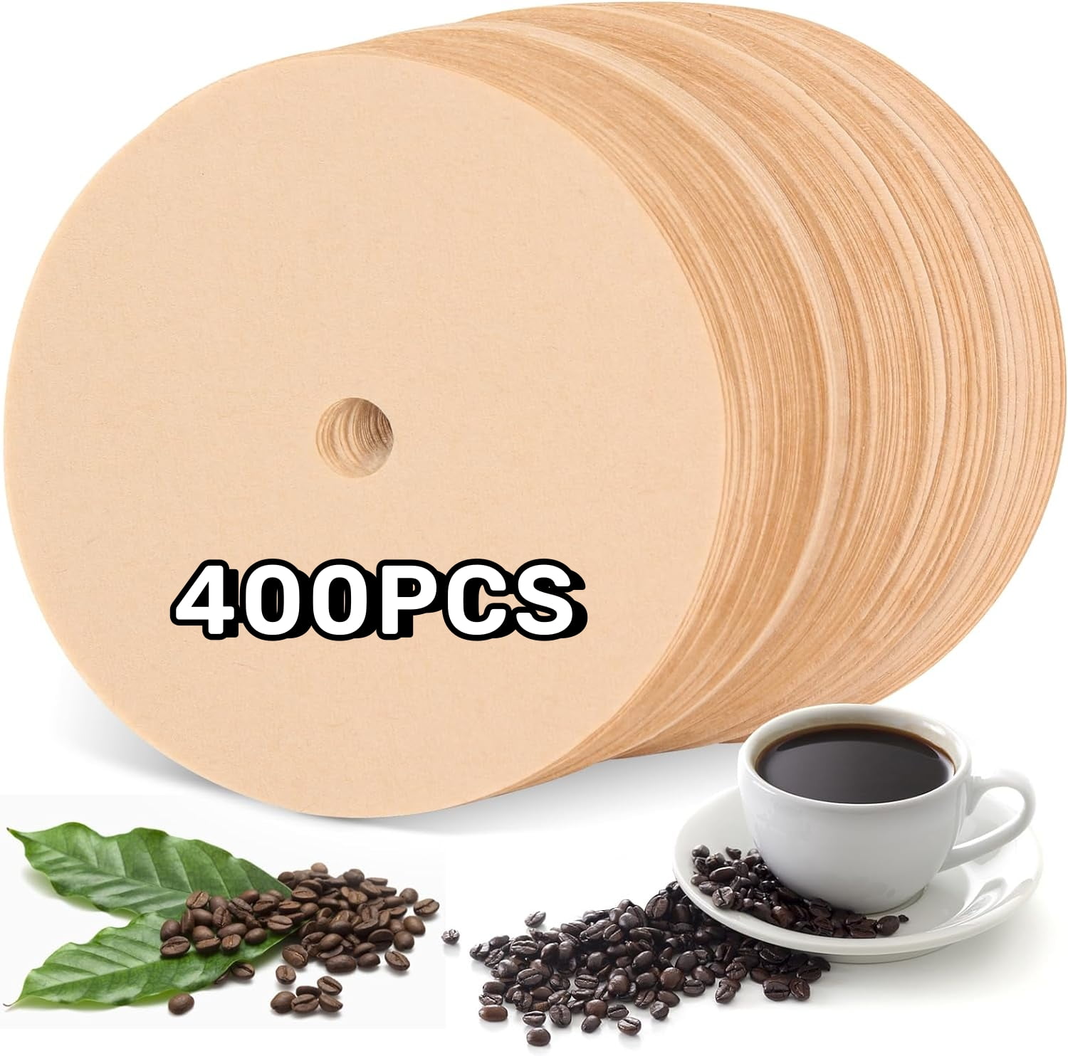 400 Pcs Unbleached Percolator Coffee Filters for Bozeman Percolator