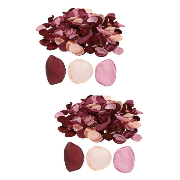 400 Pcs Wedding Decorations Rose Gold Table Centerpiece Bulk Tablecloths Fake Simulation Petals Silk