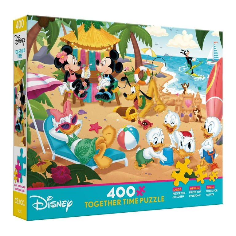 Ceaco 400 Piece Disney Mickey Mouse Beach Party Jigsaw Puzzle with