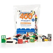 400 Piece Windows, Doors, and Roof Tops Set - Building Brick Compatible Play Kit