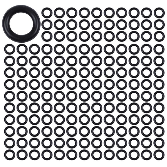 400 Pieces Black Nitrile Rubber O Ring Seals Washers 12 mm X 2,5 mm X 7 mm