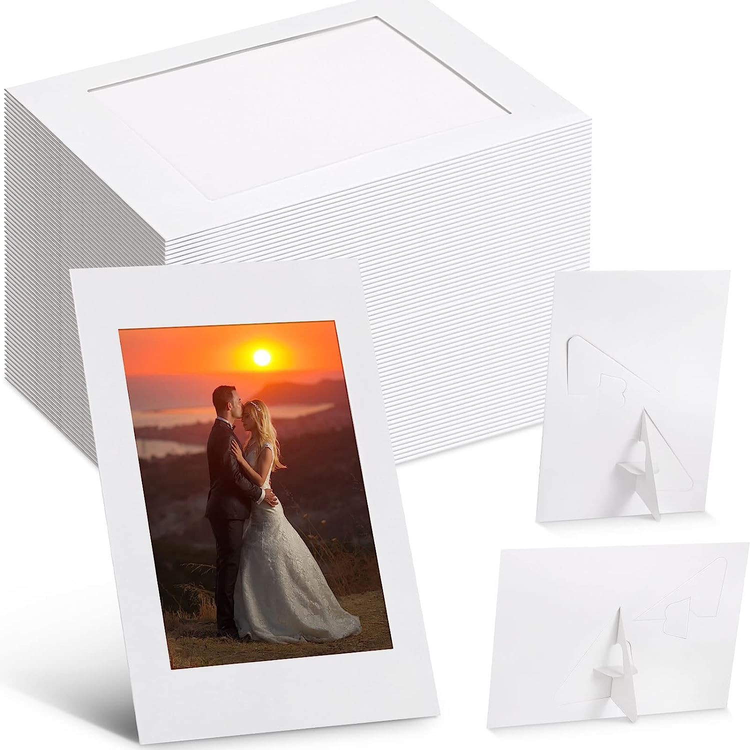 400 Pieces Paper Photo Frames 4 x 6 Inch Bulk Cardboard Picture Frames