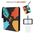 400 Pockets Cards Holder Binder, 50 Removable Sleeves, Game Cards