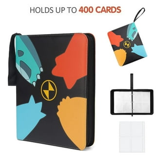 TopLoader Binder(Black) Holds 4 Pocket, 96 Cards, 12 Pages, Sports &  Pokemon TCG