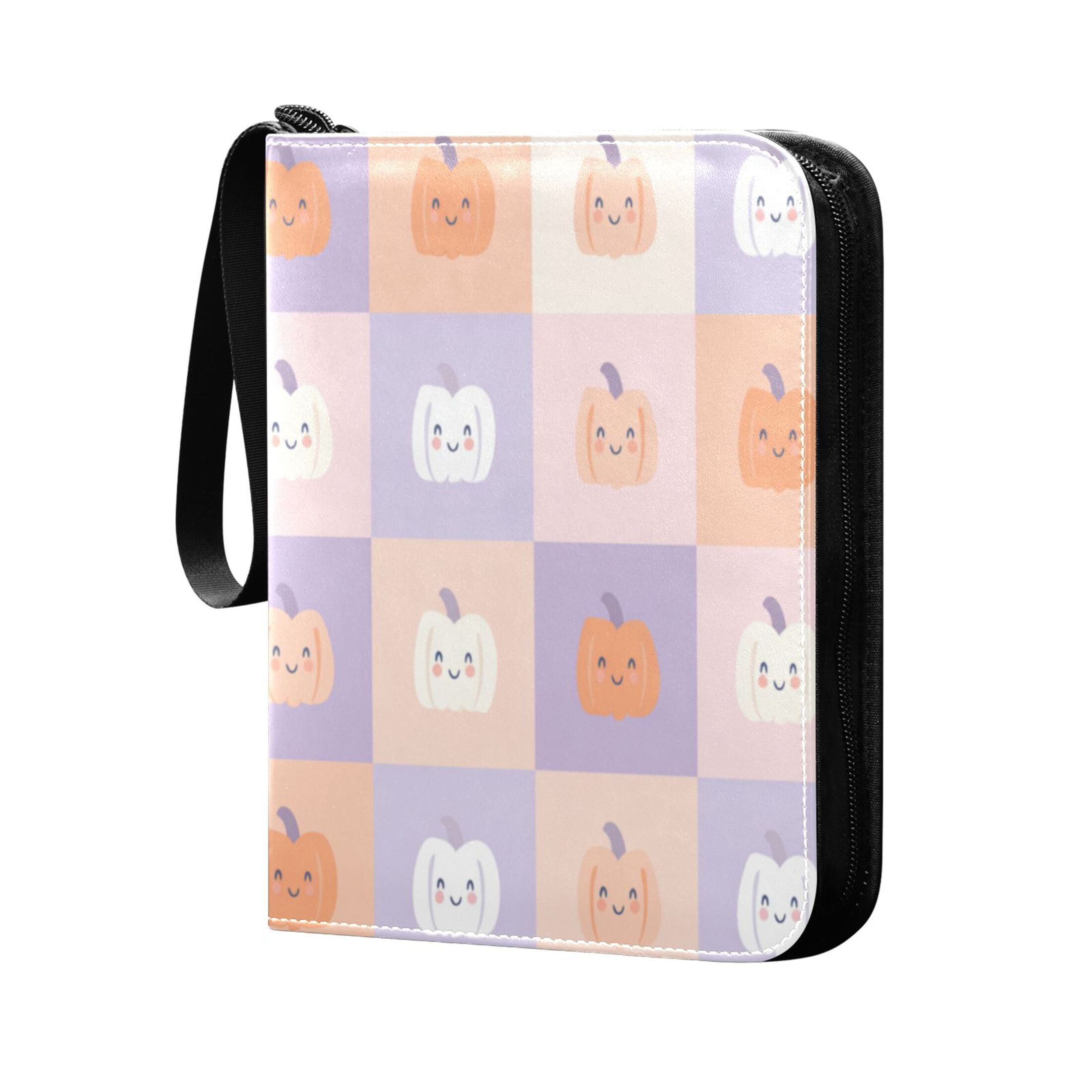 400 Pockets Trading Cards Album,Card Binder 4-Pocket, Cards Collector Album  Holder Fits 400 Cards with 50 Removable Sheets Pastel Colors Smiley Pumpkin  - Walmart.com