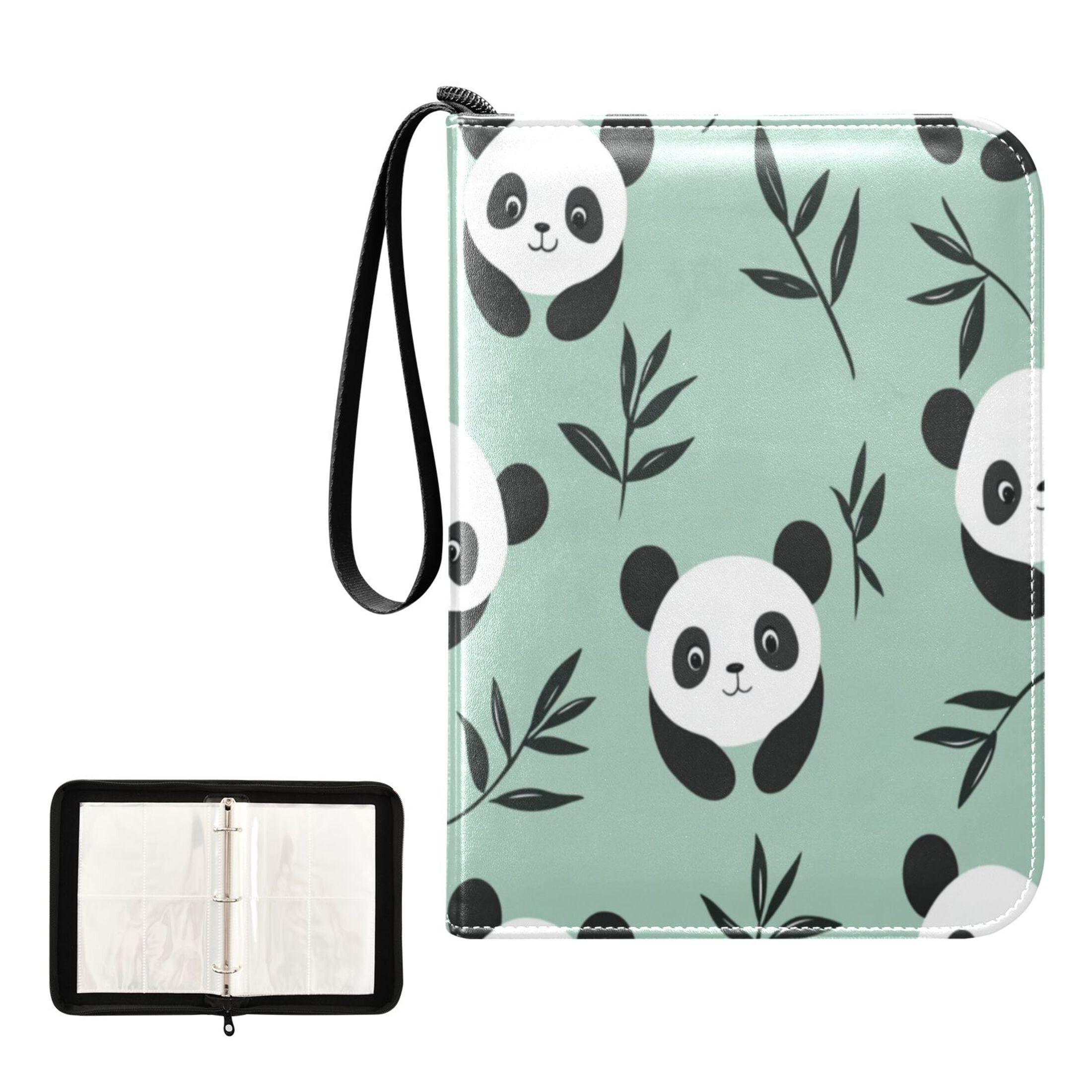 400 Pockets Trading Cards Album,Card Binder 4-Pocket, Cards Collector Album  Holder Fits 400 Cards with 50 Removable Sheets Cute Pandas - Walmart.com