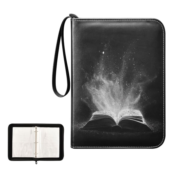400 Pockets Trading Cards Album,Card Binder 4-Pocket, Cards Collector Album Holder Fits 400 Cards with 50 Removable Sheets Open Book