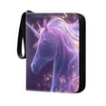 thumbnail image 1 of 400 Pockets Trading Cards Album,Card Binder 4-Pocket, Cards Collector Album Holder Fits 400 Cards with 50 Removable Sheets Unicorn with Rainbow Mane, 1 of 6