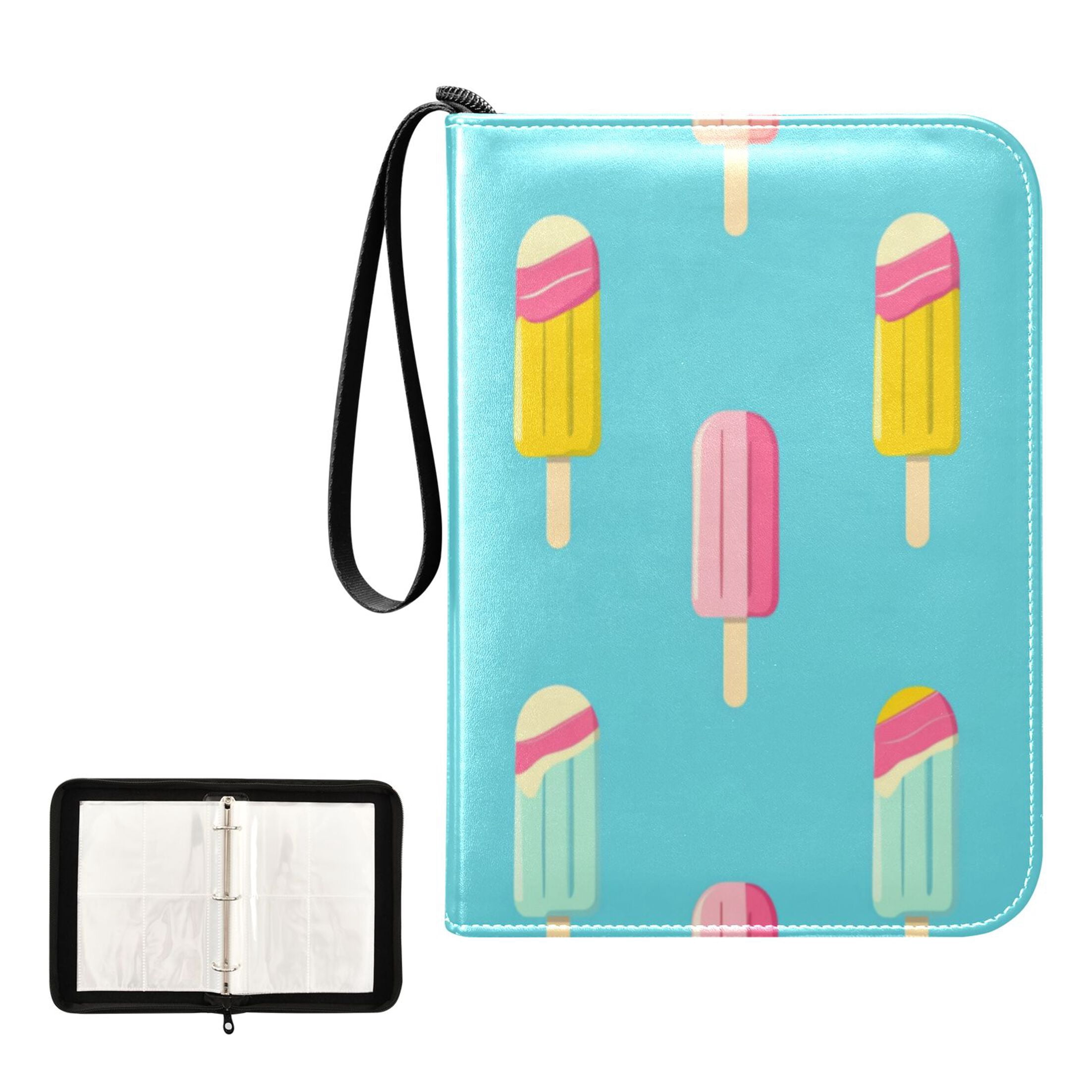 Pokemon Binders For Cards Trading , 400 Cards With 50 Removable Sleeves 4 Pocket Cards Zipper Binder Card Holder Collectors Cards Collector Album For Pokemon Cards Game Cards Sports Cards In | Whizz Card Binder 1 thumbnail image