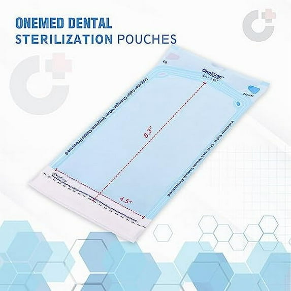 400 Pouches Dental Self-Sealing Sterilization Pouches 5.25x10 inch 200 ...